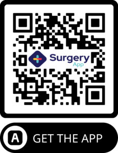 get the surgery app - scan the qr code